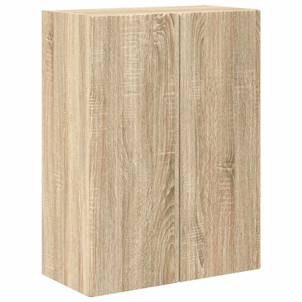 vidaXL TV-Wandschrank Sonoma-Eiche 59,5 x 31 x 80 cm Holzwerkstoff