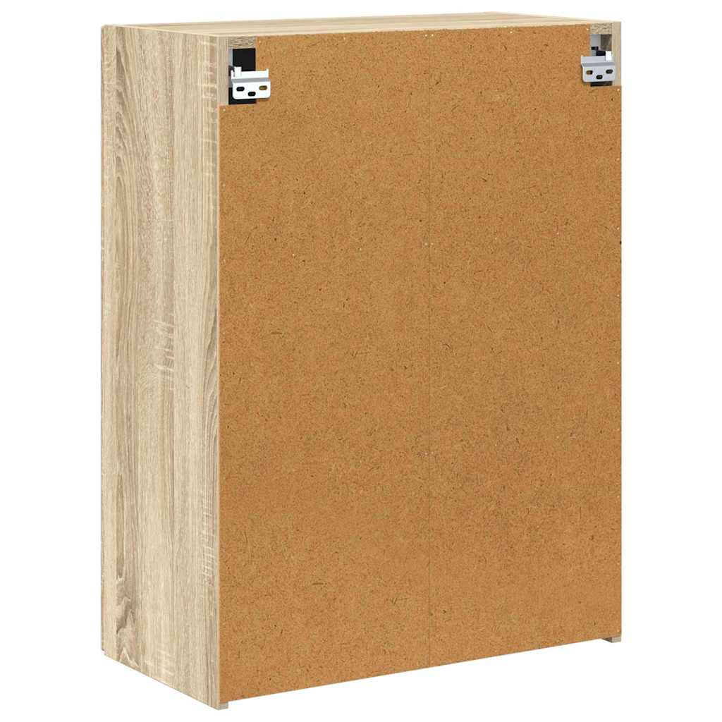 vidaXL TV-Wandschrank Sonoma-Eiche 59,5 x 31 x 80 cm Holzwerkstoff