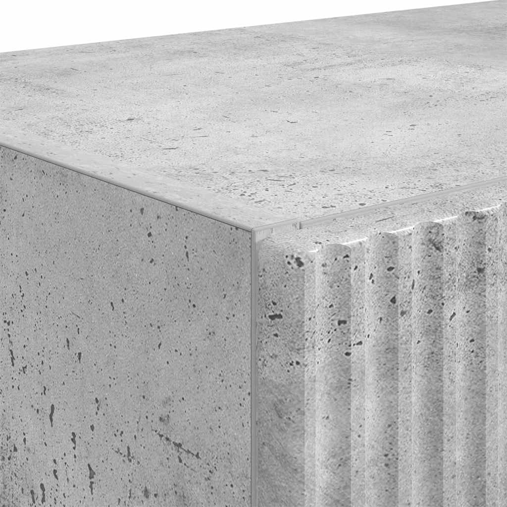 vidaXL TV-Wandschrank Beton Grau 59,5 x 31 x 80 cm Holzwerkstoff