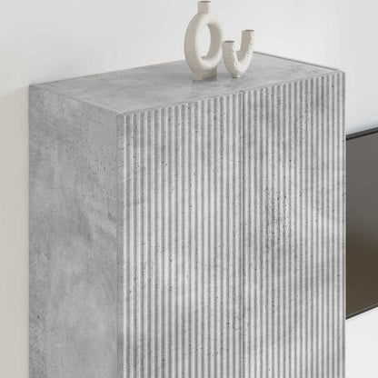 vidaXL TV-Wandschrank Beton Grau 59,5 x 31 x 80 cm Holzwerkstoff