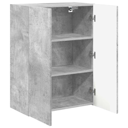 vidaXL TV-Wandschrank Beton Grau 59,5 x 31 x 80 cm Holzwerkstoff