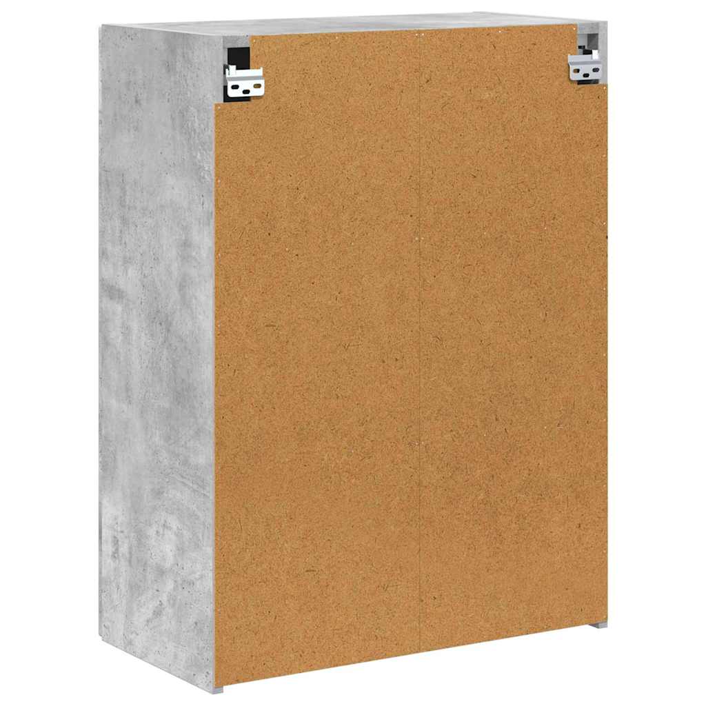 vidaXL TV-Wandschrank Beton Grau 59,5 x 31 x 80 cm Holzwerkstoff