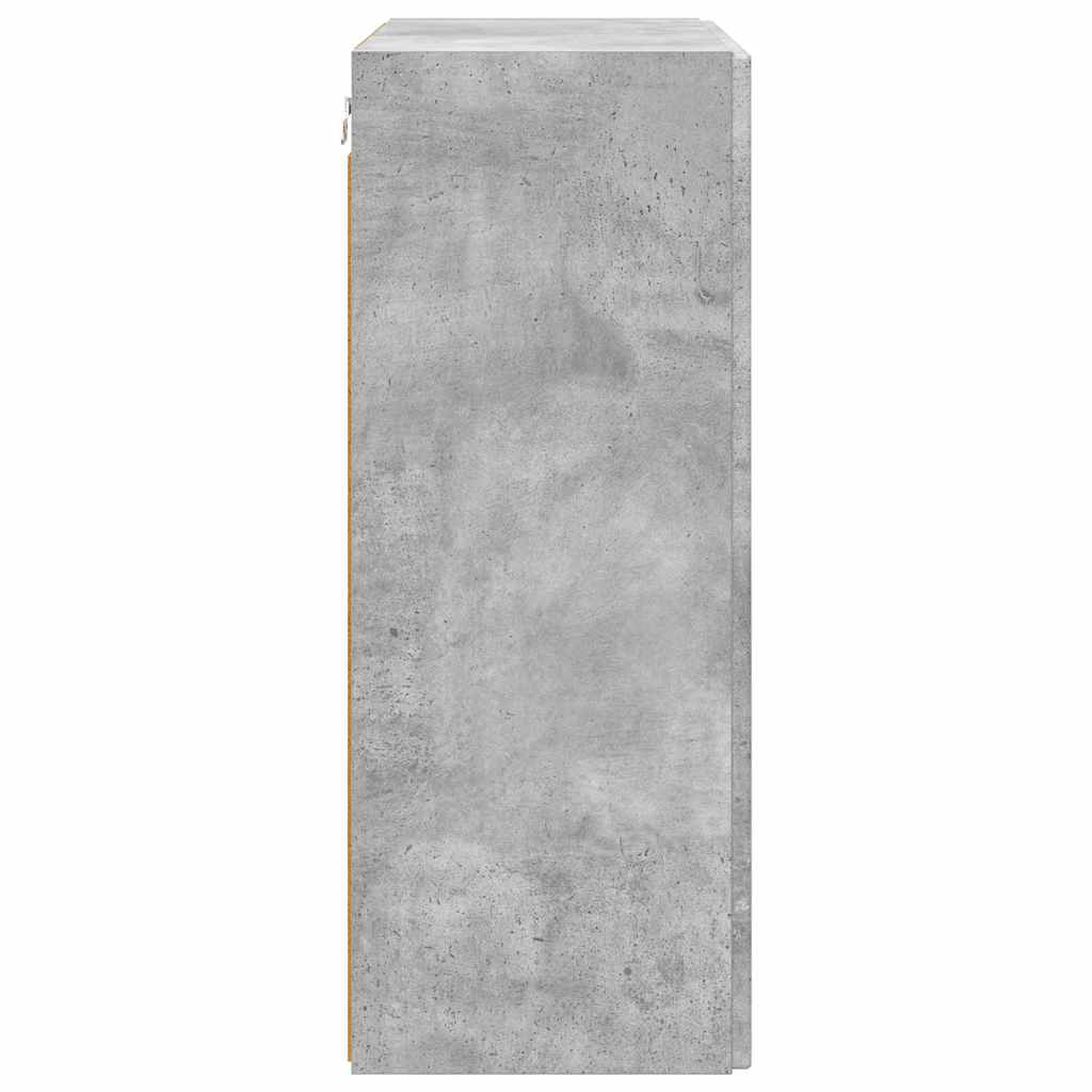vidaXL TV-Wandschrank Beton Grau 59,5 x 31 x 80 cm Holzwerkstoff