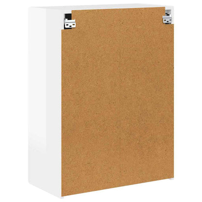 vidaXL TV-Wandschrank Hochglanz Weiß 59,5 x 31 x 80 cm Holzwerkstoff