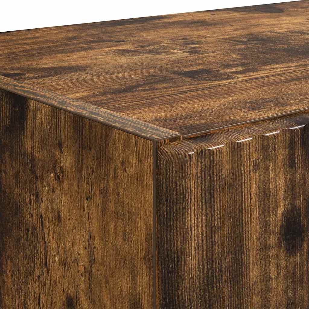 vidaXL TV-Wandschrank Wandmontiert Geräucherte Eiche 59,5 x 31 x 80 cm