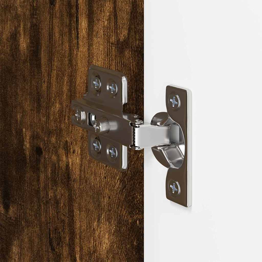 vidaXL TV-Wandschrank Wandmontiert Geräucherte Eiche 59,5 x 31 x 80 cm
