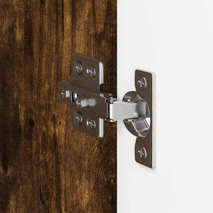 vidaXL TV-Wandschrank Wandmontiert Geräucherte Eiche 59,5 x 31 x 80 cm
