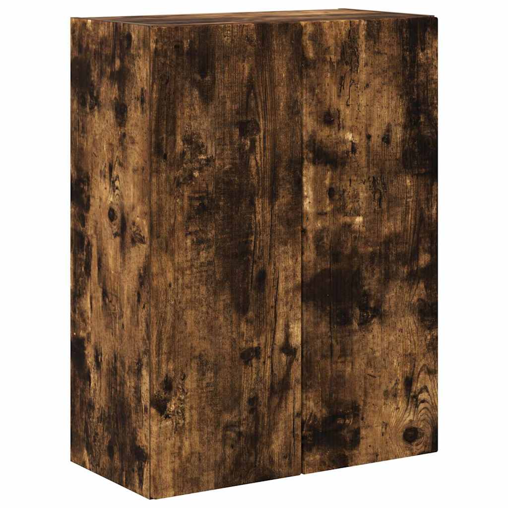vidaXL TV-Wandschrank Wandmontiert Geräucherte Eiche 59,5 x 31 x 80 cm