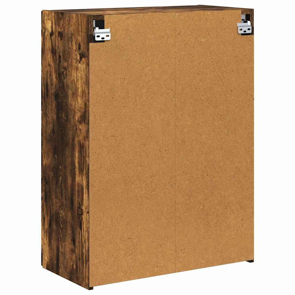 vidaXL TV-Wandschrank Wandmontiert Geräucherte Eiche 59,5 x 31 x 80 cm