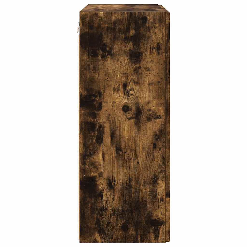 vidaXL TV-Wandschrank Wandmontiert Geräucherte Eiche 59,5 x 31 x 80 cm