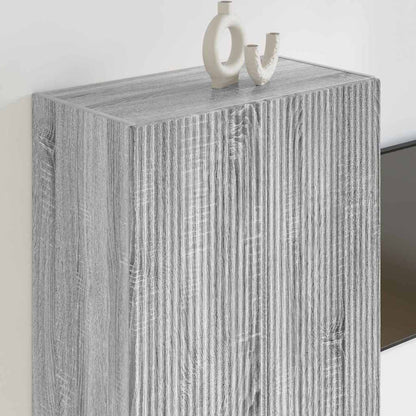 vidaXL TV-Wandschrank Graues Sonoma 59,5 x 31 x 80 cm Holzwerkstoff