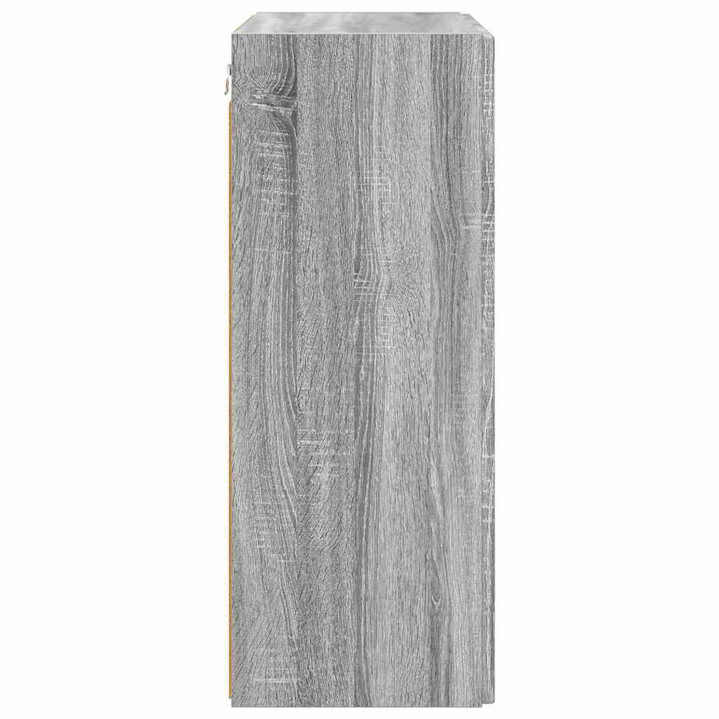 vidaXL TV-Wandschrank Graues Sonoma 59,5 x 31 x 80 cm Holzwerkstoff