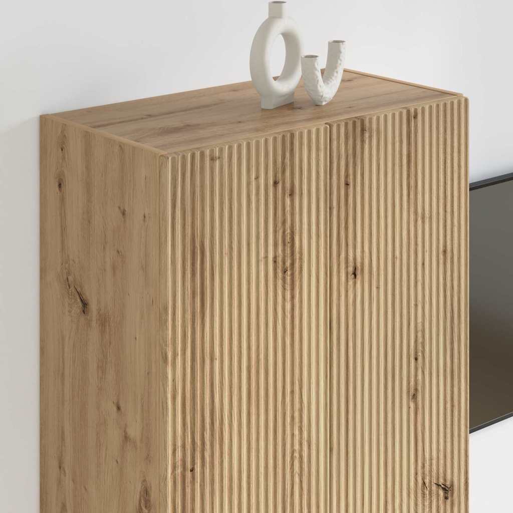 vidaXL TV-Wandschrank Artisan-Eiche 59,5 x 31 x 80 cm Holzwerkstoff