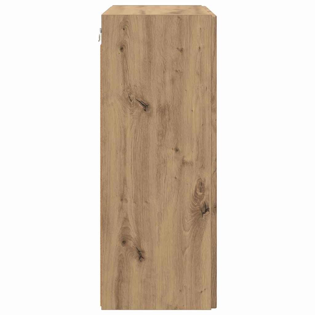 vidaXL TV-Wandschrank Artisan-Eiche 59,5 x 31 x 80 cm Holzwerkstoff