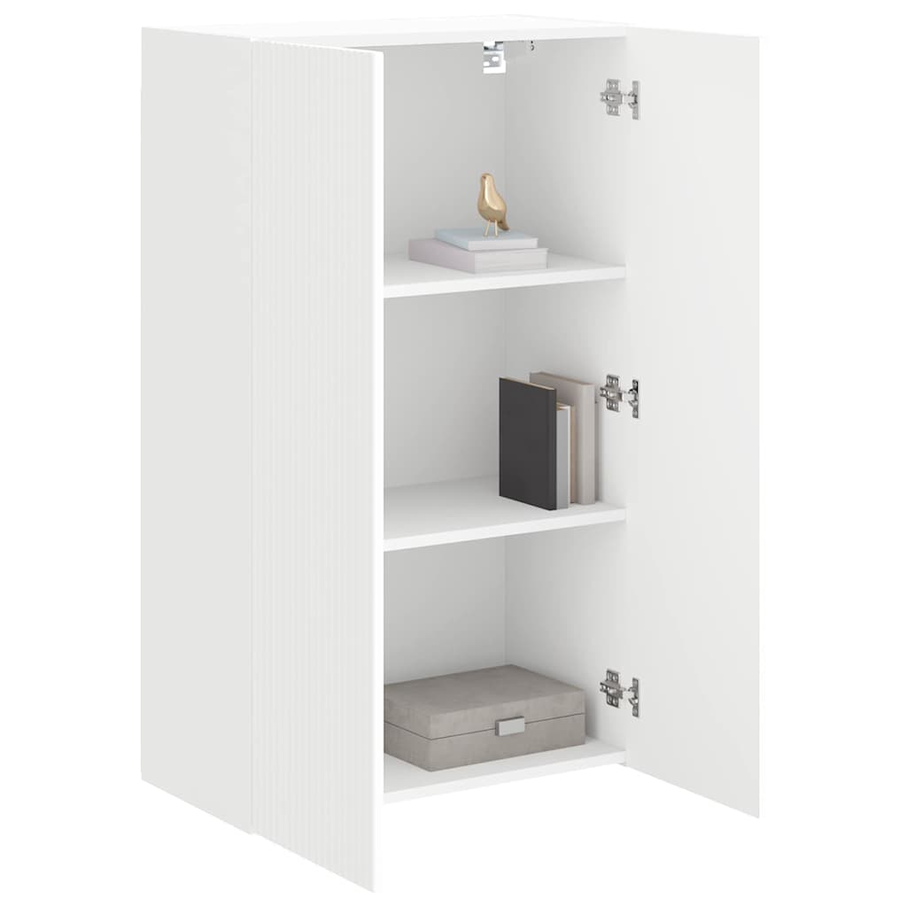 vidaXL TV-Wandschrank Weiß 59,5 x 31 x 100 cm Holzwerkstoff