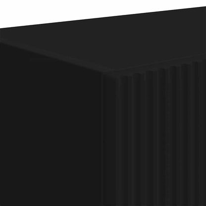 vidaXL TV-Wandschrank Schwarz 59,5 x 31 x 100 cm Holzwerkstoff