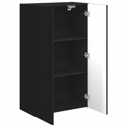 vidaXL TV-Wandschrank Schwarz 59,5 x 31 x 100 cm Holzwerkstoff