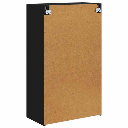 vidaXL TV-Wandschrank Schwarz 59,5 x 31 x 100 cm Holzwerkstoff