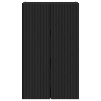 vidaXL TV-Wandschrank Schwarz 59,5 x 31 x 100 cm Holzwerkstoff