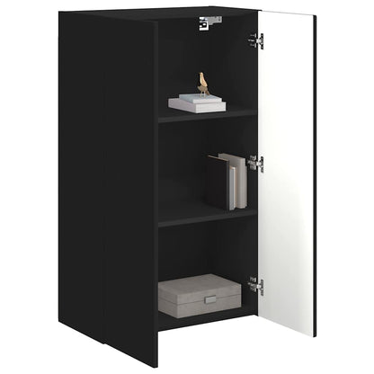 vidaXL TV-Wandschrank Schwarz 59,5 x 31 x 100 cm Holzwerkstoff