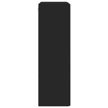 vidaXL TV-Wandschrank Schwarz 59,5 x 31 x 100 cm Holzwerkstoff