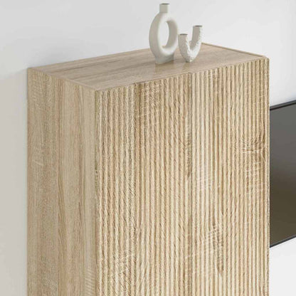 vidaXL TV-Wandschrank Sonoma-Eiche 59,5 x 31 x 100 cm Holzwerkstoff