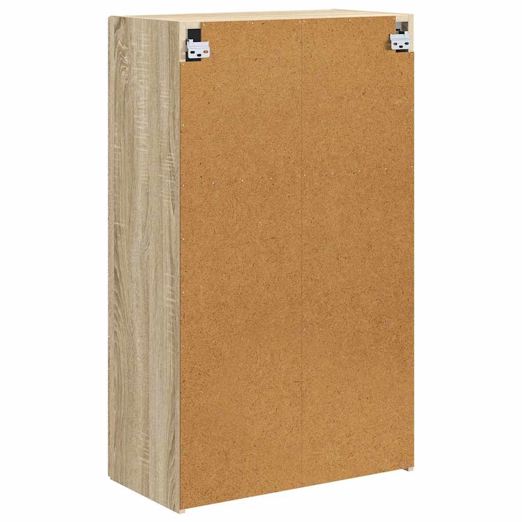 vidaXL TV-Wandschrank Sonoma-Eiche 59,5 x 31 x 100 cm Holzwerkstoff