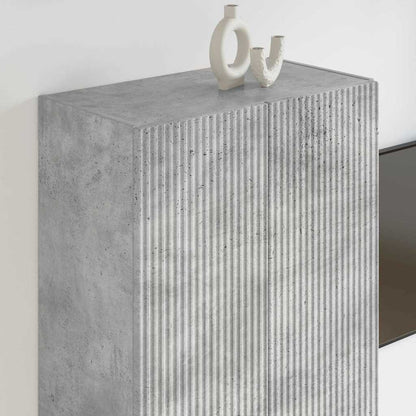 vidaXL TV-Wandschrank Beton Grau 59,5 x 31 x 100 cm Holzwerkstoff