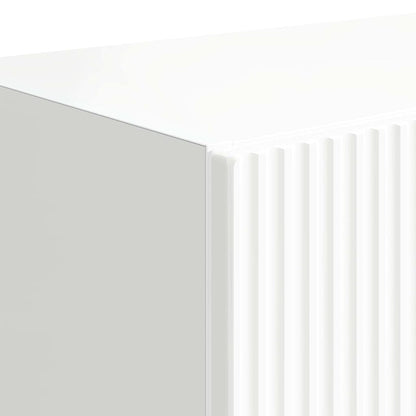 vidaXL TV-Wandschrank Hochglanz Weiß 59,5 x 31 x 100 cm Holzwerkstoff