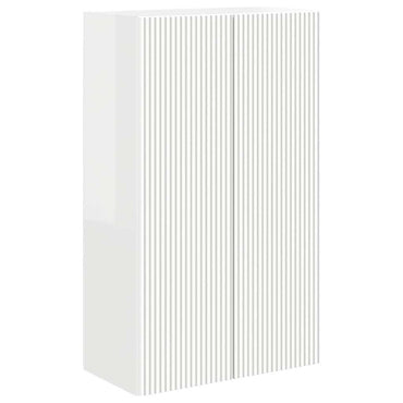 vidaXL TV-Wandschrank Hochglanz Weiß 59,5 x 31 x 100 cm Holzwerkstoff