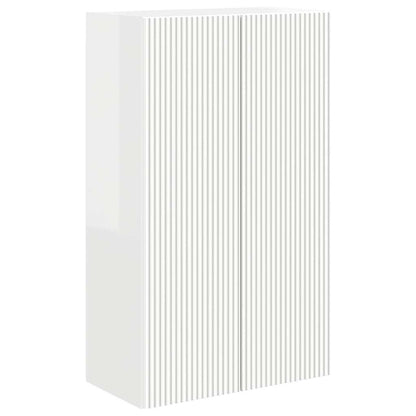 vidaXL TV-Wandschrank Hochglanz Weiß 59,5 x 31 x 100 cm Holzwerkstoff