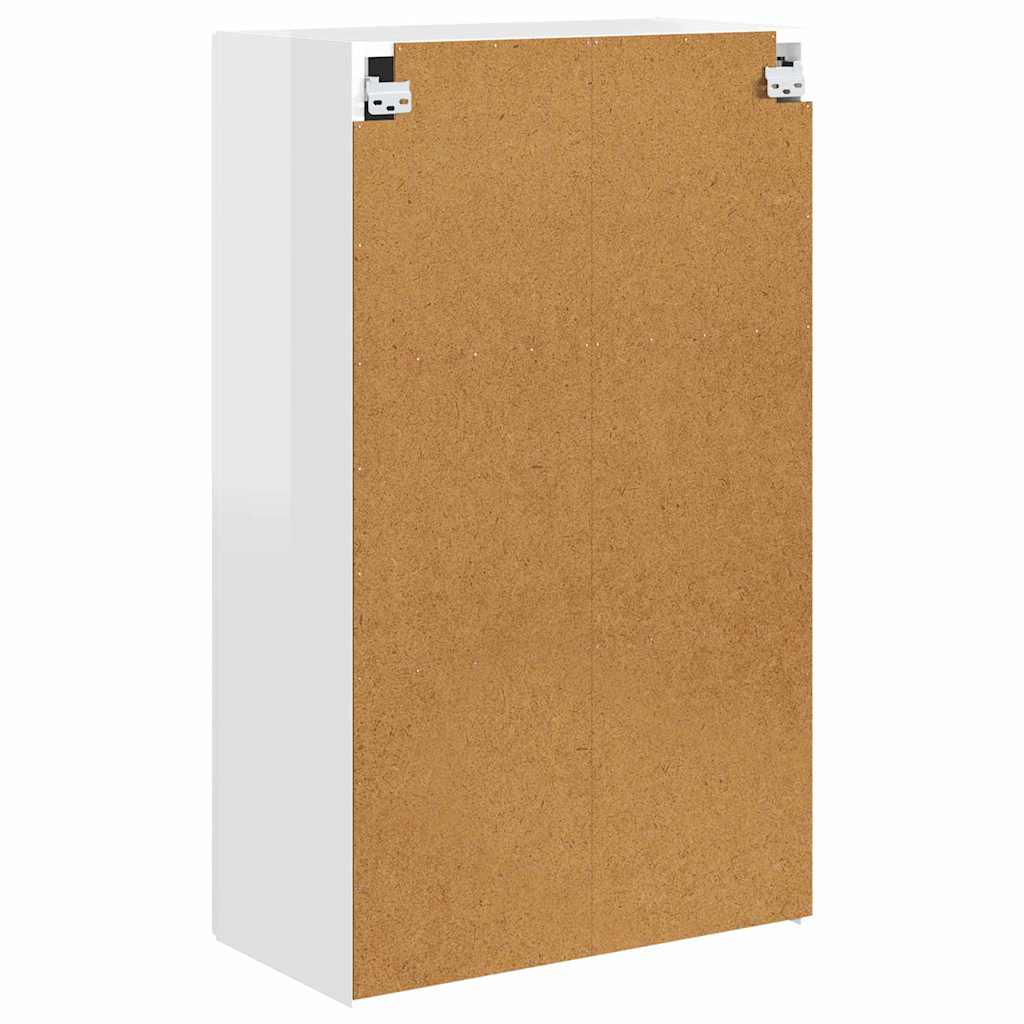 vidaXL TV-Wandschrank Hochglanz Weiß 59,5 x 31 x 100 cm Holzwerkstoff