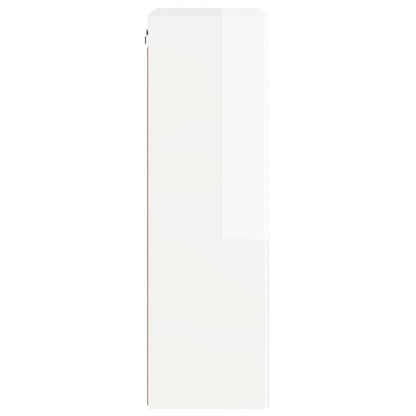 vidaXL TV-Wandschrank Hochglanz Weiß 59,5 x 31 x 100 cm Holzwerkstoff