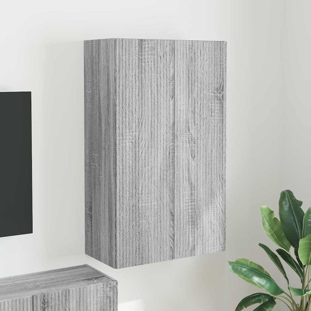 vidaXL TV-Wandschrank Graues Sonoma 59,5 x 31 x 100 cm Holzwerkstoff