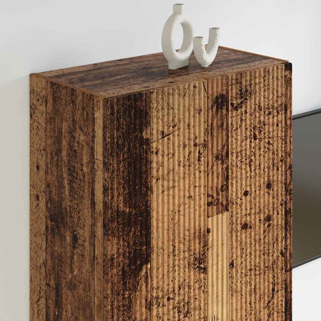 vidaXL TV-Wandschrank Altholz 59,5 x 31 x 100 cm Holzwerkstoff