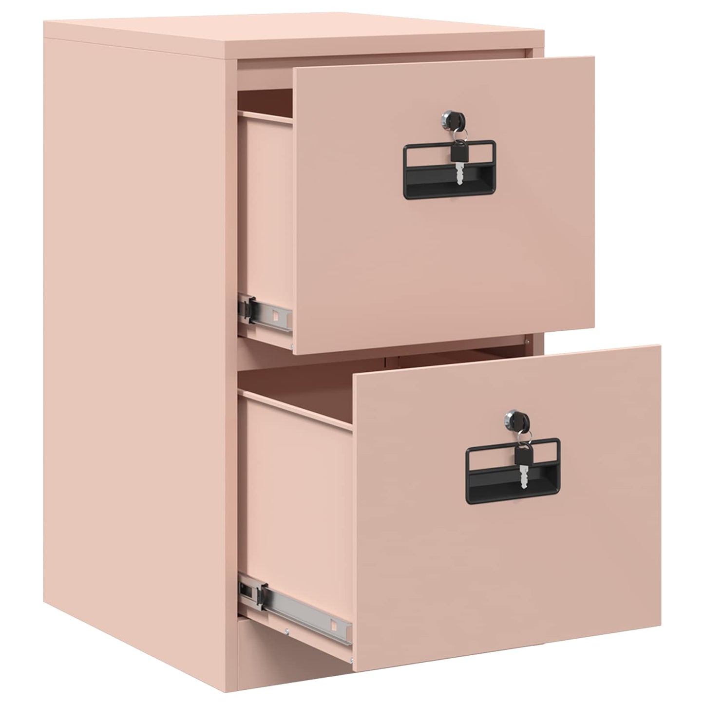 vidaXL Aktenschrank Rosa 44 x 50 x 106,5 cm Kaltgewalzter Stahl