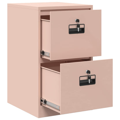 vidaXL Aktenschrank Rosa 44 x 50 x 106,5 cm Kaltgewalzter Stahl
