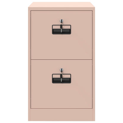vidaXL Aktenschrank Rosa 44 x 50 x 106,5 cm Kaltgewalzter Stahl