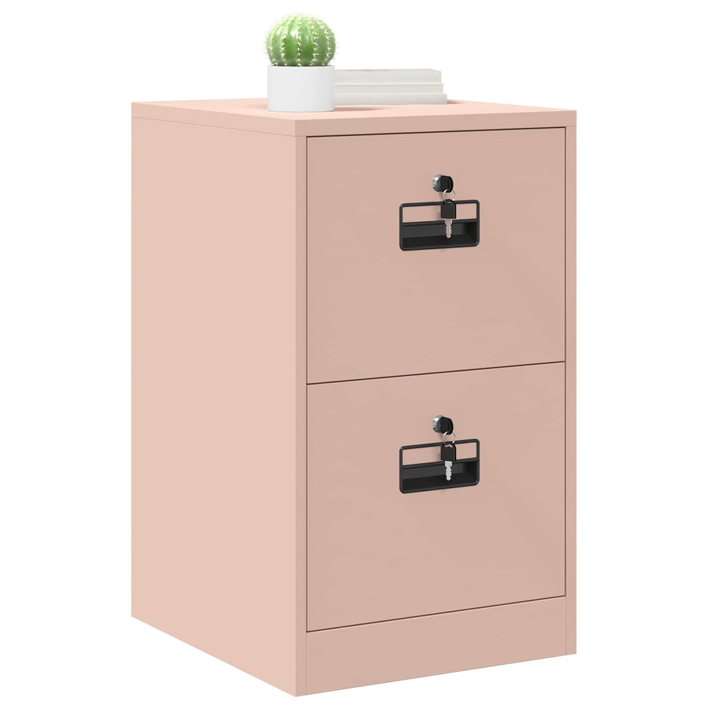 vidaXL Aktenschrank Rosa 44 x 50 x 106,5 cm Kaltgewalzter Stahl