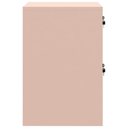 vidaXL Aktenschrank Rosa 44 x 50 x 106,5 cm Kaltgewalzter Stahl