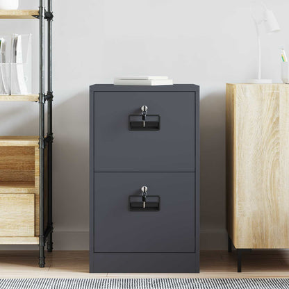vidaXL Aktenschrank Anthrazit 44 x 50 x 106,5 cm Kaltgewalzter Stahl