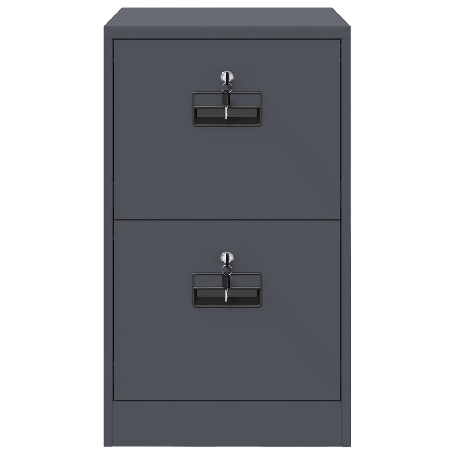 vidaXL Aktenschrank Anthrazit 44 x 50 x 106,5 cm Kaltgewalzter Stahl