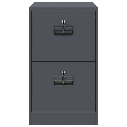 vidaXL Aktenschrank Anthrazit 44 x 50 x 106,5 cm Kaltgewalzter Stahl