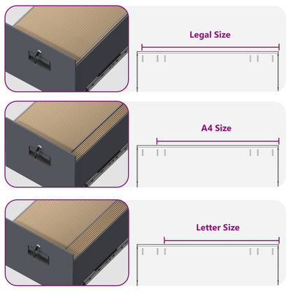 vidaXL Aktenschrank Anthrazit 44 x 50 x 106,5 cm Kaltgewalzter Stahl