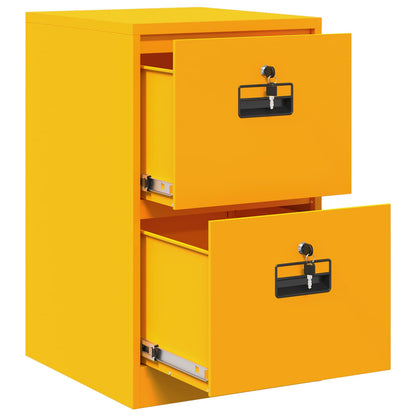 vidaXL Aktenschrank Senfgelb 44 x 50 x 106,5 cm Kaltgewalzter Stahl