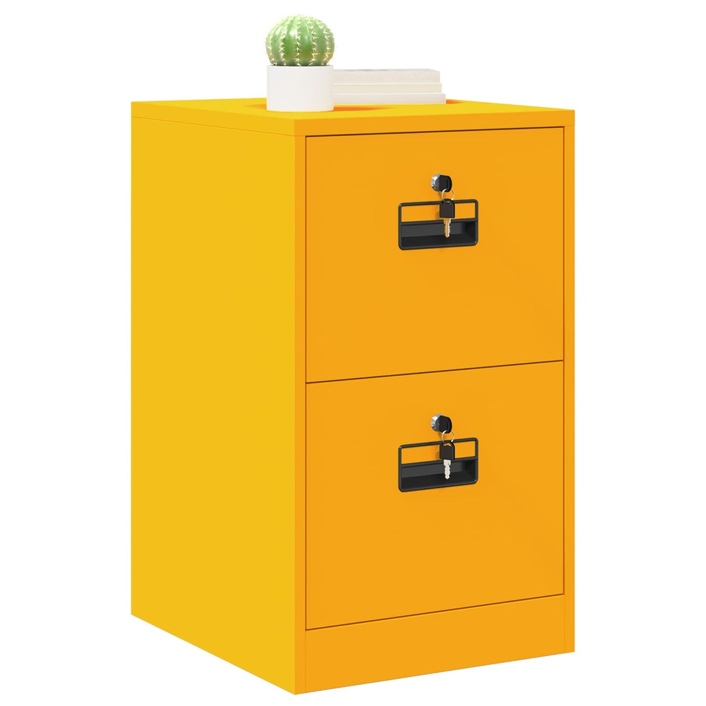 vidaXL Aktenschrank Senfgelb 44 x 50 x 106,5 cm Kaltgewalzter Stahl