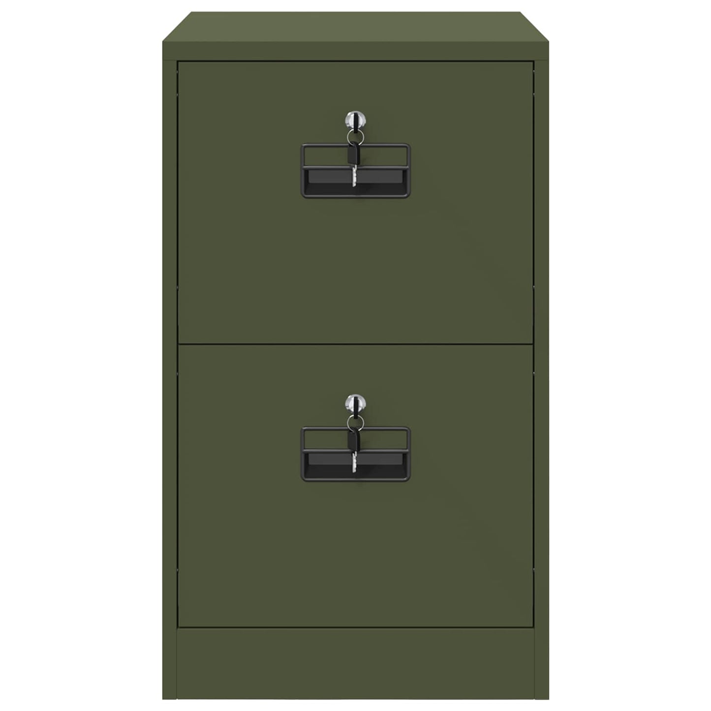 vidaXL Aktenschrank Olive Grün 44 x 50 x 106,5 cm Kaltgewalzter Stahl