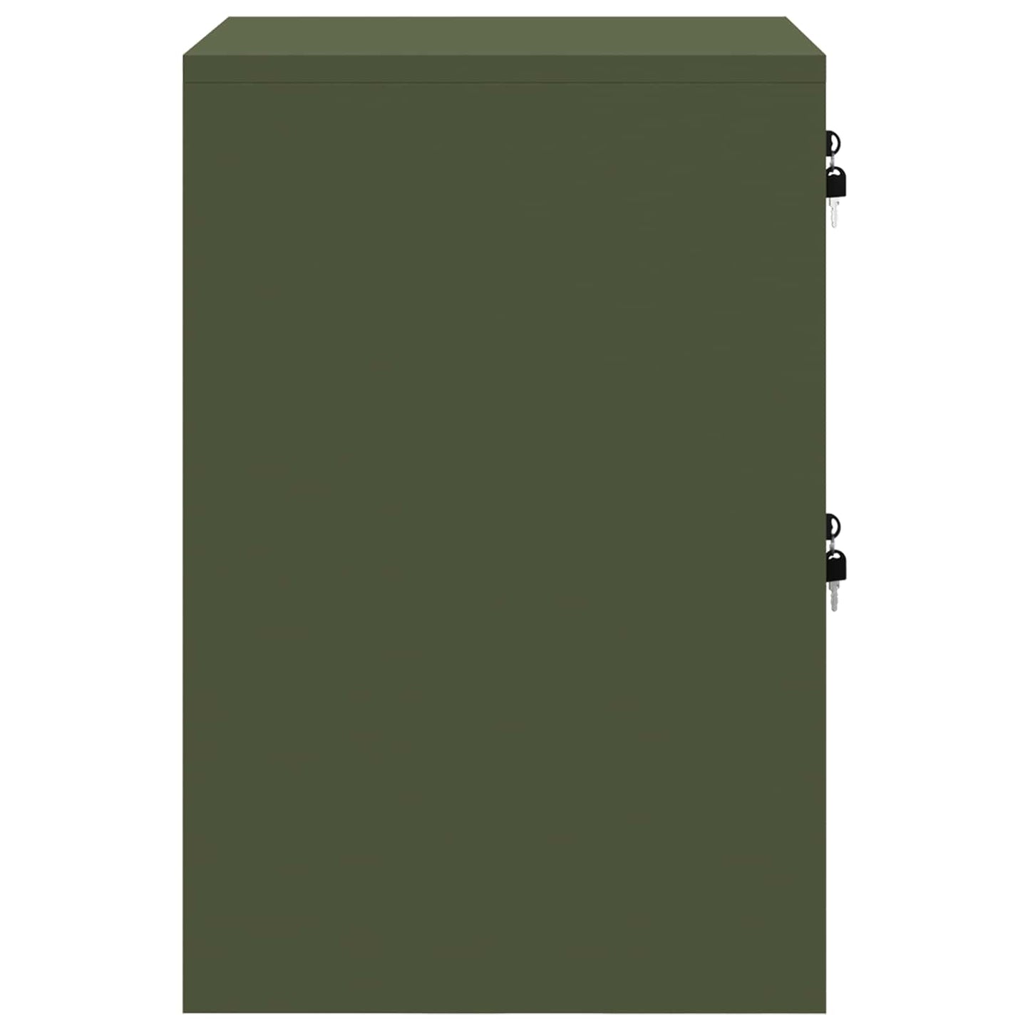 vidaXL Aktenschrank Olive Grün 44 x 50 x 106,5 cm Kaltgewalzter Stahl
