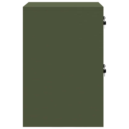 vidaXL Aktenschrank Olive Grün 44 x 50 x 106,5 cm Kaltgewalzter Stahl