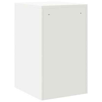 vidaXL Aktenschrank Weiß 44 x 50 x 106,5 cm Kaltgewalzter Stahl